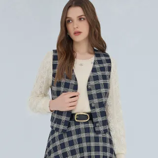 【ILEY 伊蕾】學院風格紋造型剪接垂墜荷葉褲裙(灰色；M-XL；1223422402) 歷史價格詳細信息