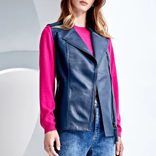 【ILEY 伊蕾】率性俏皮仿麂皮內羊羔毛大口袋排釦背心(深咖色；M-XL；1224023636) 歷史價格詳細信息