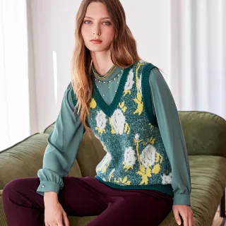 【ILEY 伊蕾】藝術彩漾飾品純棉上衣(白色；M-XL；1233501203) 歷史價格詳細信息