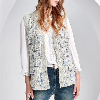 【ILEY 伊蕾】華麗貴氣蕾絲領造型絨毛針織斗篷1214064845(藍/粉) 歷史價格詳細信息