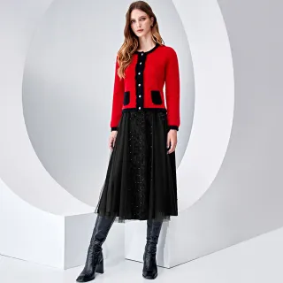 【ILEY 伊蕾】閃亮內在美甜姐兒蛋糕蕾絲裙1213022229(黑) 歷史價格詳細信息