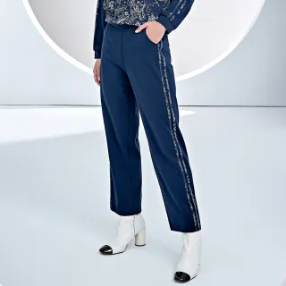 【ILEY 伊蕾】星空雪紡拼接H型洋裝(深藍色；M-2L；1233077416) 歷史價格詳細信息