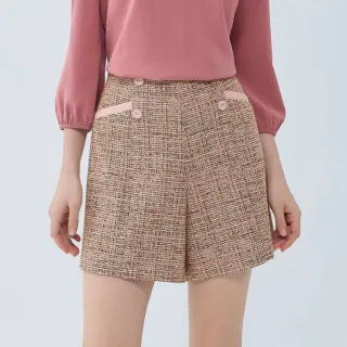 【ILEY 伊蕾】雙排釦造型縲縈毛呢側拉鍊短褲(綠色；M-XL；1224026007) 歷史價格詳細信息