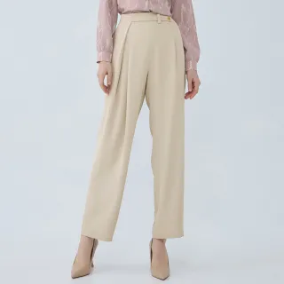 【ILEY 伊蕾】氣質垂墜感厚雪紡造型打褶九分寬褲1222086719(深藍) 歷史價格詳細信息