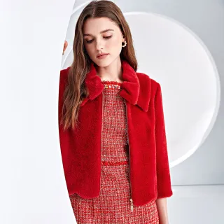 【ILEY 伊蕾】雙色印花荷葉雪紡長洋裝(深咖色；M-XL；1233087422) 歷史價格詳細信息