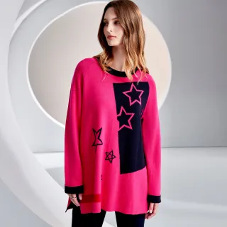 【ILEY 伊蕾】星空雪紡拼接H型洋裝(深藍色；M-2L；1233077416) 歷史價格詳細信息