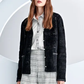 【ILEY 伊蕾】線條感撞色針織上衣(深藍色；M-2L；1234241602) 歷史價格詳細信息