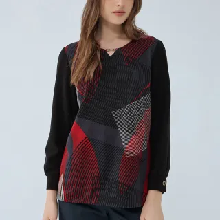 【ILEY 伊蕾】藝術彩漾飾品純棉上衣(白色；M-XL；1233501203) 歷史價格詳細信息