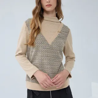 【ILEY 伊蕾】小香貼布燙金質感印花高含棉上衣(黃色；M-XL；1223071224) 歷史價格詳細信息