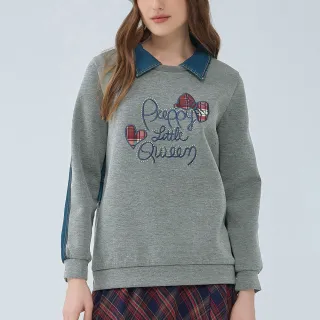 【ILEY 伊蕾】刺繡圖輕牛仔抽鬚反摺直筒褲(藍色；M-2L；1242338619) 歷史價格詳細信息