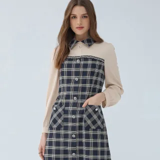 【ILEY 伊蕾】拼接條紋牛仔連帽上衣(藍；M-2L；1243018117) 歷史價格詳細信息