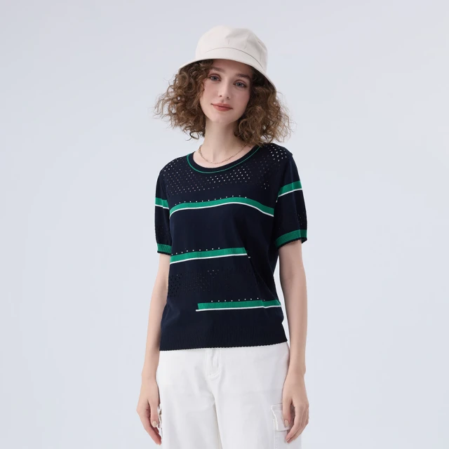 【ILEY 伊蕾】條紋微澎袖兩穿式外套(灰色；M-XL；1242014010) 歷史價格詳細信息