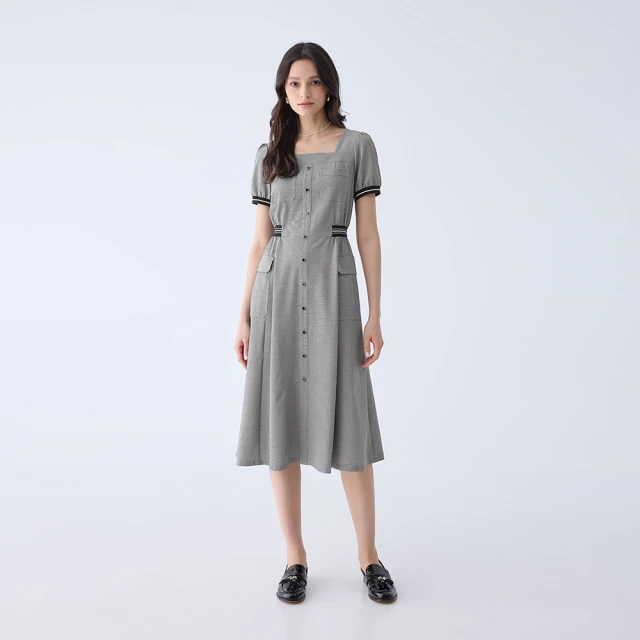 【ILEY 伊蕾】千禧學院風不規則壓褶褲裙(綠色；M-XL；1233012439) 歷史價格詳細信息