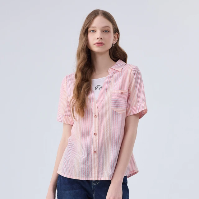 【ILEY 伊蕾】條紋微澎袖兩穿式外套(灰色；M-XL；1242014010) 歷史價格詳細信息