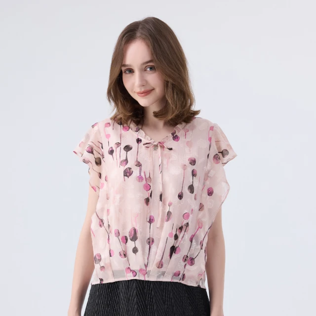 【ILEY 伊蕾】花卉荷葉雪紡洋裝(深藍色；M-XL；1233067414) 歷史價格詳細信息