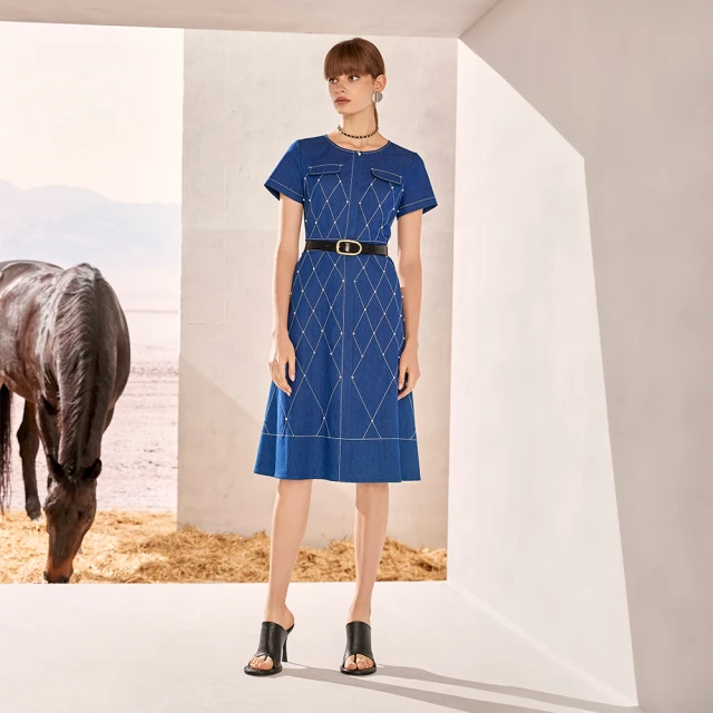 【ILEY 伊蕾】菱格織紋縲縈窄管長褲(深綠色；M-XL；1233026311) 歷史價格詳細信息