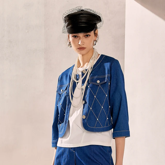 【ILEY 伊蕾】菱格織紋縲縈窄管長褲(深綠色；M-XL；1233026311) 歷史價格詳細信息