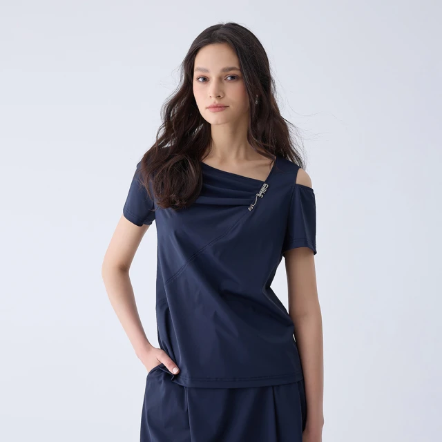 【ILEY 伊蕾】涼感針織簡約條紋上衣(卡其色；M-XL；1242175003) 歷史價格詳細信息