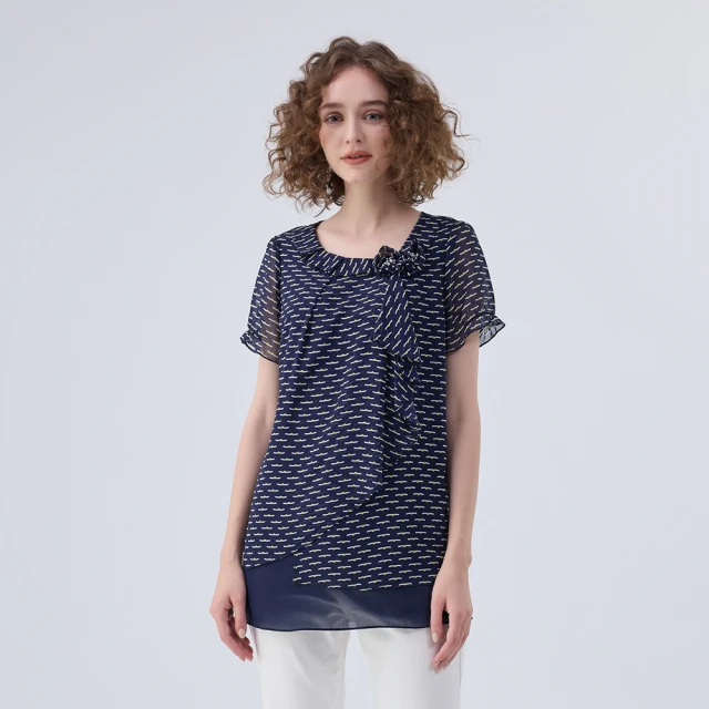 【ILEY 伊蕾】珍珠菱格紋牛仔經典洋裝(藍色；M-XL；1242318714) 歷史價格詳細信息