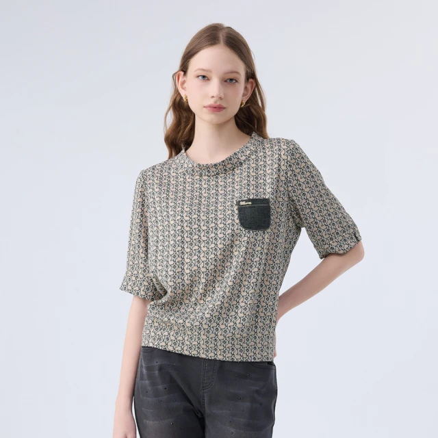 【ILEY 伊蕾】復古雪花菱格紋提織針織背心(綠色；M-XL；1233015737) 歷史價格詳細信息