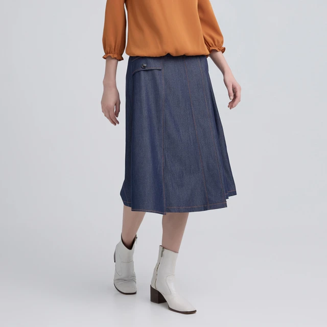 【ILEY 伊蕾】縲縈造型拼接錐形褲(鐵灰；M-2L；1244016633) 歷史價格詳細信息