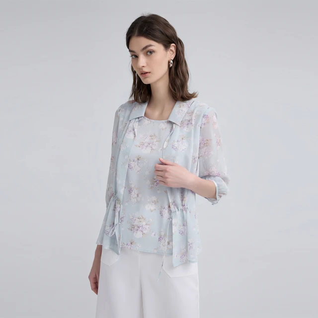 【ILEY 伊蕾】花卉星點抽鬚八分牛仔小直筒褲(白色；M-XL；1233338615) 歷史價格詳細信息