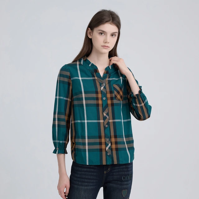 【ILEY 伊蕾】經典格紋大口袋連帽拉鍊棉質背心(藍色；M-XL；1224353602) 歷史價格詳細信息