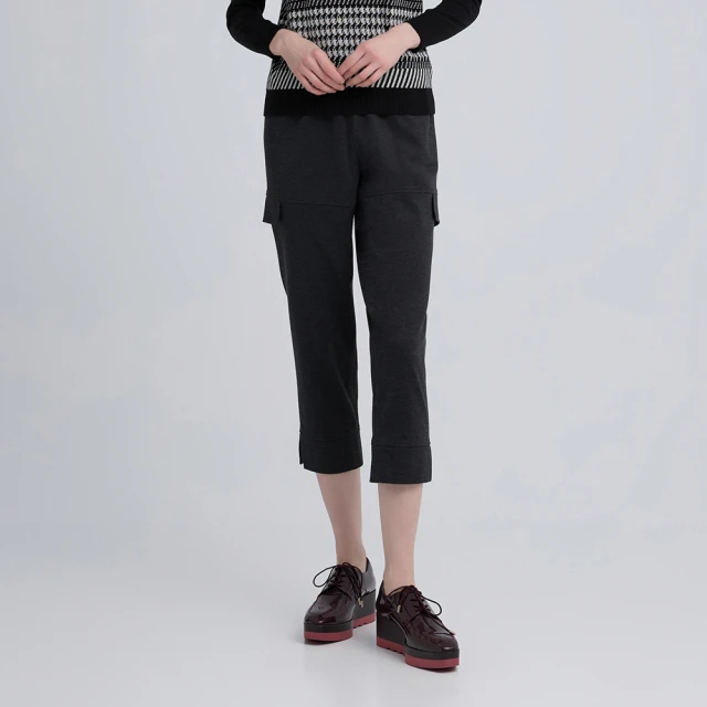 【ILEY 伊蕾】縲縈造型拼接錐形褲(鐵灰；M-2L；1244016633) 價格比較,價格查詢,歷史價格詳細信息