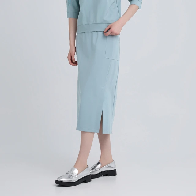 【ILEY 伊蕾】滑順縲縈撞色拼接寬直筒褲(黑；M-XL；1244366503) 歷史價格詳細信息