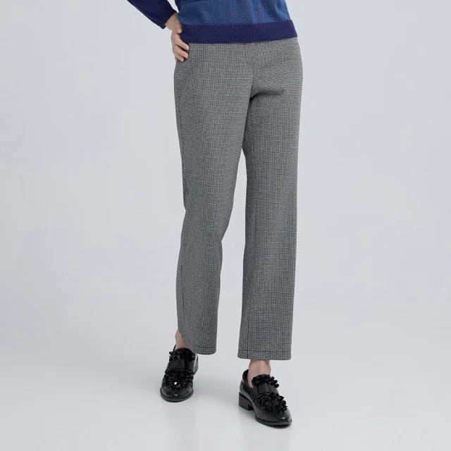 【ILEY 伊蕾】都市通勤微彈縲縈九分直筒褲(黑；M-2L；1244016418) 歷史價格詳細信息