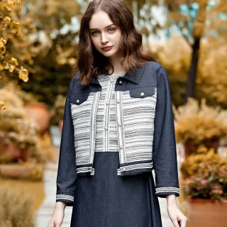 【ILEY 伊蕾】織蔥條紋印花萊賽爾混棉七分袖襯衫1221441501(紅) 歷史價格詳細信息