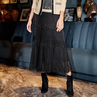 【ILEY 伊蕾】時尚珍珠腰釦俐落修身直筒縲縈褲(黑色；M-2L；1224076532) 歷史價格詳細信息