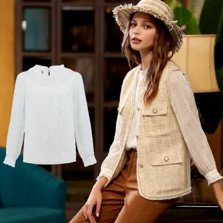 【ILEY 伊蕾】星空雪紡拼接H型洋裝(深藍色；M-2L；1233077416) 歷史價格詳細信息