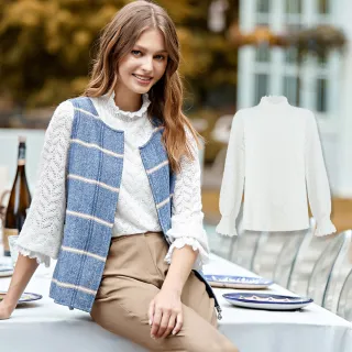 【ILEY 伊蕾】迷人藝術線條織紋抽繩立領上衣(杏色；M-2L；1224161617) 歷史價格詳細信息