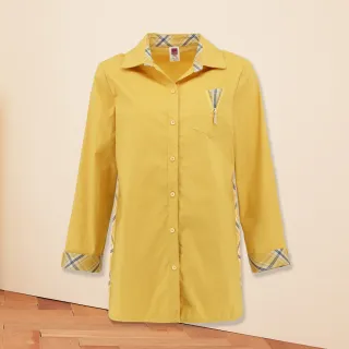 【ILEY 伊蕾】亮采幾何圖案漸層造型七分袖上衣1221281406(深藍) 歷史價格詳細信息