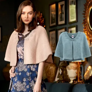 【ILEY 伊蕾】華麗貴氣蕾絲領造型絨毛針織斗篷1214064845(藍/粉) 價格比較,價格查詢,歷史價格詳細信息