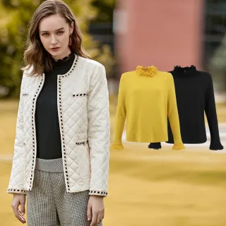 【ILEY 伊蕾】壓摺絲巾印花假兩件雪紡上衣(深藍色；L-XL；1233061403) 歷史價格詳細信息