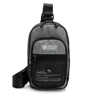 Arnold Palmer- 單肩背包 ALPHABET尼龍字母系列-黑色 歷史價格詳細信息