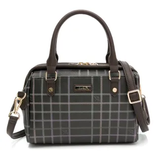 Arnold Palmer - 手提包附長背帶 經典格紋系列 - 咖啡色 歷史價格詳細信息