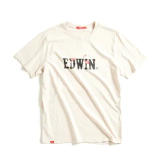 【EDWIN】男女裝 網路獨家↘聊天插畫LOGO短袖T恤(淡桔色) 歷史價格詳細信息