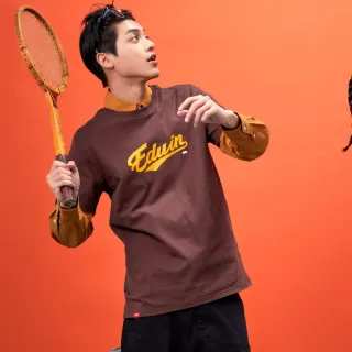 【EDWIN】男女裝 網路獨家↘手繪立扣LOGO短袖T恤(黑色) 歷史價格詳細信息