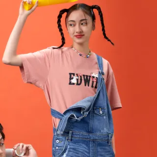 【EDWIN】男女裝 網路獨家↘手繪立扣LOGO短袖T恤(黑色) 歷史價格詳細信息