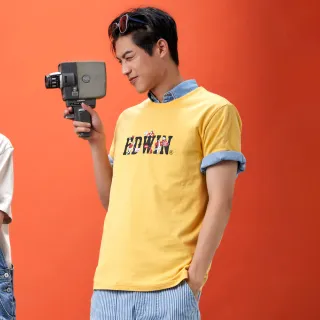 【EDWIN】男女裝 網路獨家↘插畫LOGO短袖T恤(丈青色) 歷史價格詳細信息