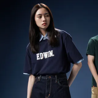 【EDWIN】男女裝 網路獨家↘漸層LOGO短袖T恤(黑色) 歷史價格詳細信息