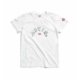 EDWIN 紅標金屬字LOGO短袖T恤(淡粉紅)-女款 歷史價格詳細信息