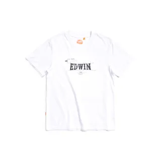 【EDWIN】男裝 人氣復刻款 橘標 職人手繪LOGO短袖T恤(丈青色) 歷史價格詳細信息