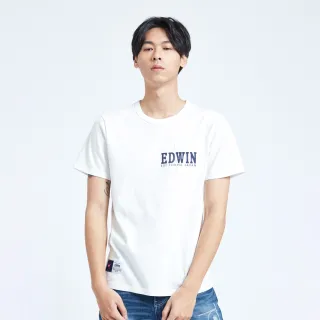【EDWIN】男裝 人氣復刻款 顏料W LOGO短袖T恤(丈青色) 歷史價格詳細信息