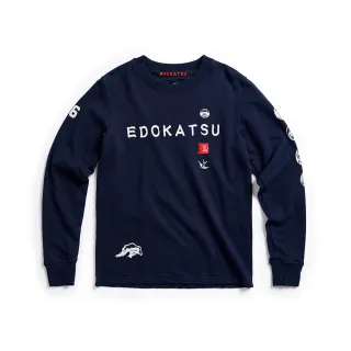 【EDWIN】江戶勝 男裝  經典繡花圖騰長袖T恤(米白色) 歷史價格詳細信息