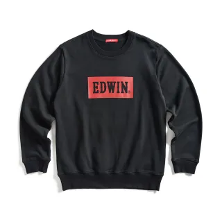 【EDWIN】男裝 BOX繡花厚長袖連帽T恤(黑色) 歷史價格詳細信息