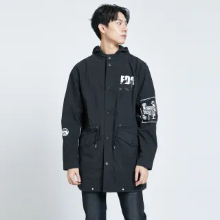 【EDWIN】江戶勝 男裝  草寫字圖騰連帽長袖T恤(丈青色) 歷史價格詳細信息